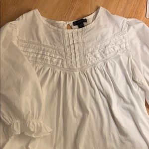 J.Crew Puff Sleeve Woven Lace Top